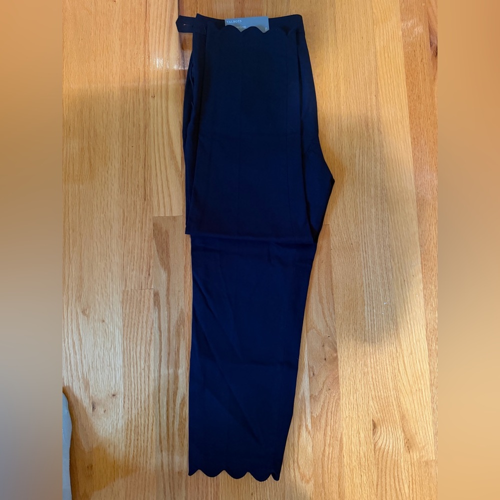 Talbots Chatham Crop Pant with scallop detail
